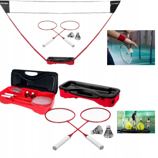 KOMPLETNÝ PRENOSNÝ BADMINTONOVÝ SET V POUZDRI